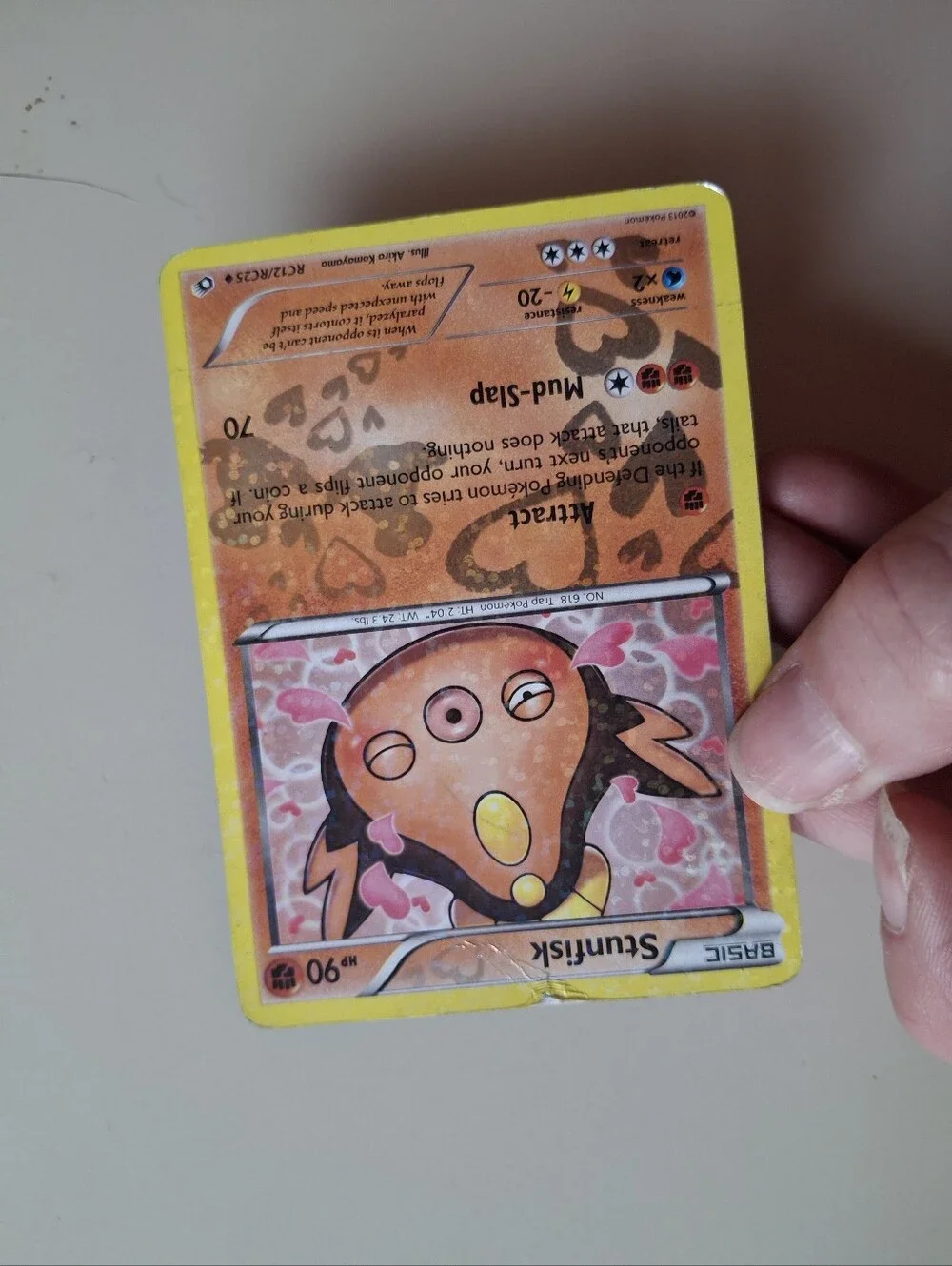 Stunfisk RC12/RC25 Pokemon Black &White Radiant Collection Uncommon Holo Pokemon